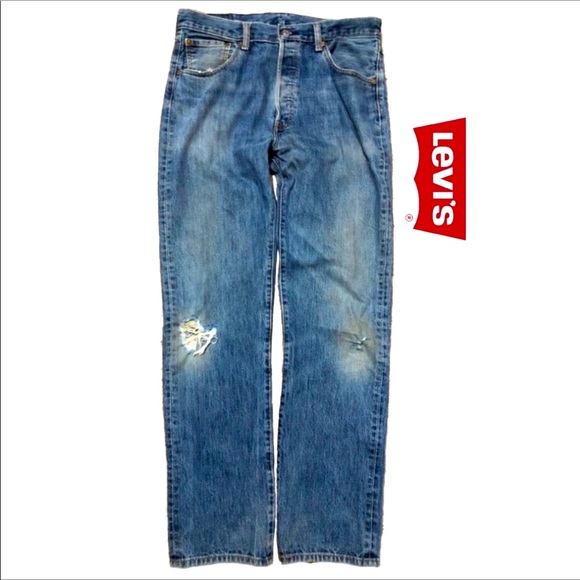 Levi's Other - RESERVED🌷BOYFRIEND 501 BUTTON FLY LEVI JEANS 34x34 VINTAGE